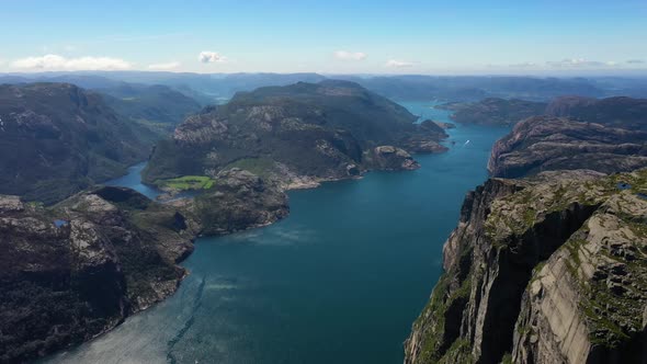 Pulpit Rock Preikestolen Beautiful Nature Norway