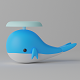 Cartoon Cute Whale 3D model - 3DOcean Item for Sale