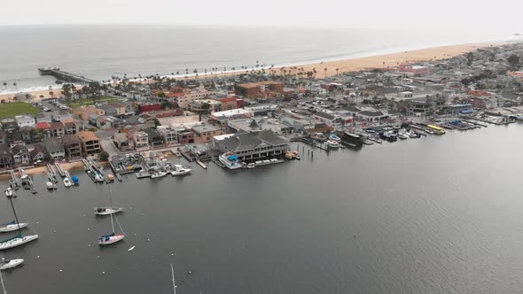 June gloom in Newport Beach, California