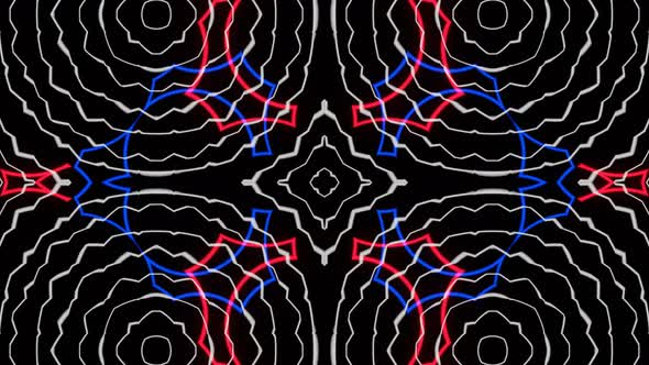 Pattern VJ Loop Abstract Bursts of Abstract Shapes