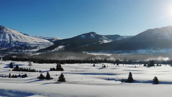 Aerial Snow In The Mountains 2