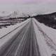 Andoya drone over a frozen road - VideoHive Item for Sale