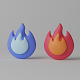 Cartoon Fire Flame 3D model - 3DOcean Item for Sale