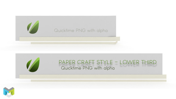 Paper Craft Style Lower Third