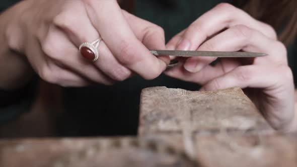 Crop master creating unique jewelry