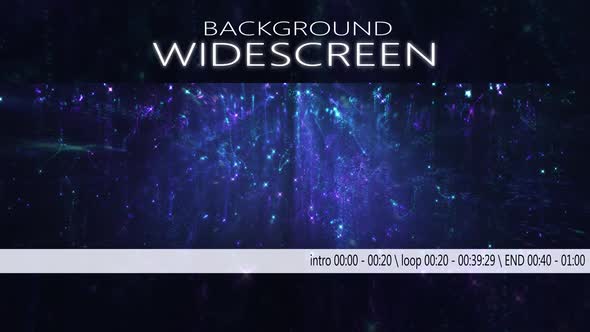 Purple Blue Particles Widescreen Background