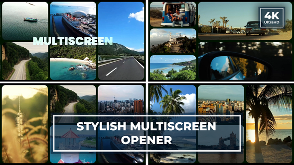 Charming Multiscreen Opener | Split Screen Gallery Intro | Typography Slideshow alt