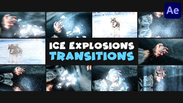 Ice Explosions Transitions | After Effects