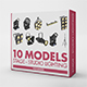 10 Models Stage Studio Lighting Collection - 3DOcean Item for Sale