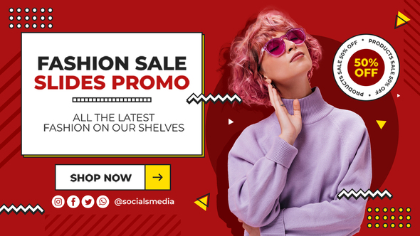 Products Sale Slides Promo MOGRT