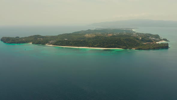 Tropical Island with Sandy Beach, Boracay, Philippines