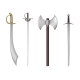 Medieval Weapons - GraphicRiver Item for Sale