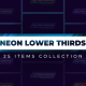 25 Neon Lower Thirds - VideoHive Item for Sale