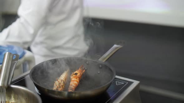 the Final Steps of the Chef in the Preparation of Dishes