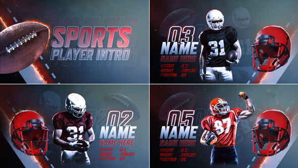 American Football Player Intro