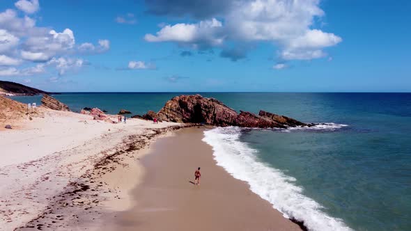 Jericoacoara Beach, Ceara, Brazil. Exotic tropical travel destination.
