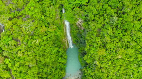 Beautiful Tropical Waterfall Philippines Cebu