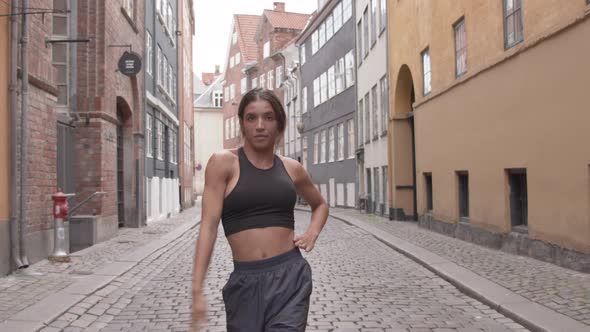 Dancing Woman In Street