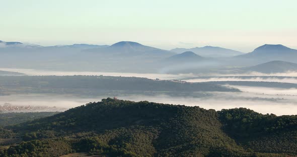 Beautiful Mountain Landscape at Sunrise