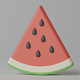 Cartoon Watermelon Slice 3D model - 3DOcean Item for Sale