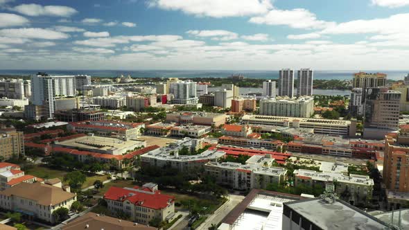 Aerials of West Palm Beach FL USA