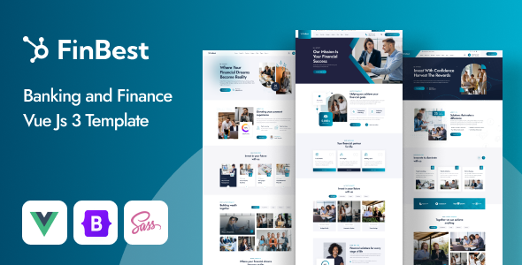 Finbest - Banking and Finance Vue.js 3 Template