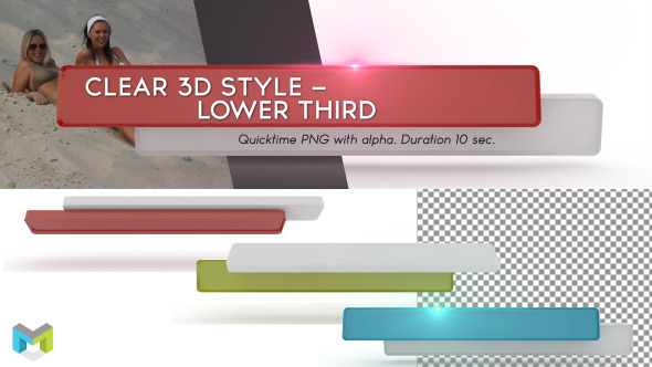 Clean 3D Style Lower Third