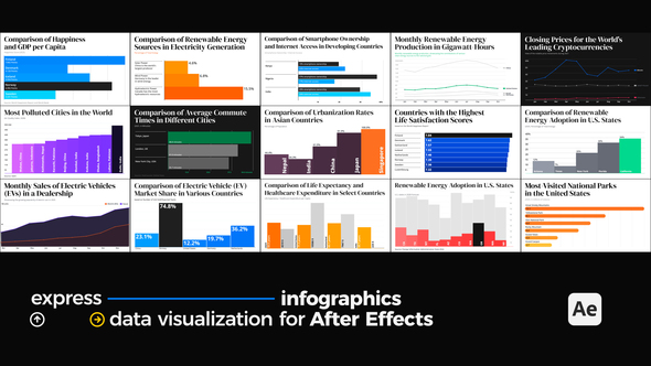 Express Infographics - Data Visualization for After Effects