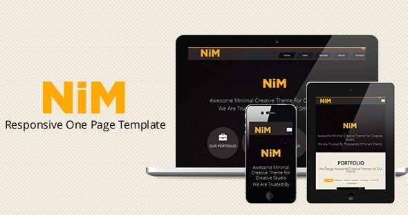 NiM- Responsive One Page Creative Template