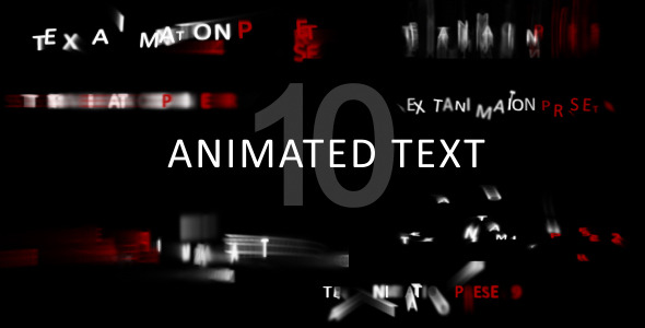 Animated text - separate letters animation