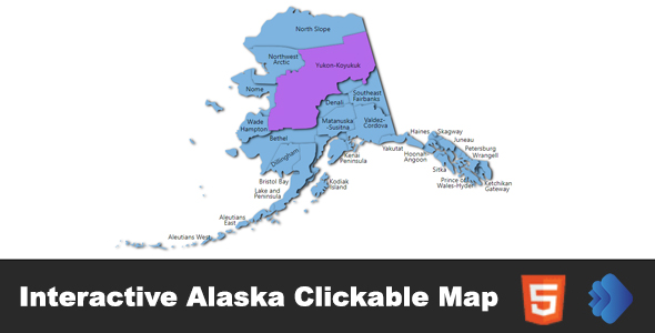Interactive Alaska Clickable MAP