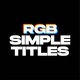 RGB Simple Titles | AE - VideoHive Item for Sale