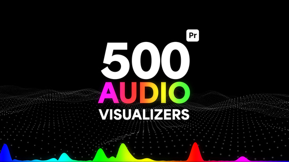 Audio Visualizers Pack for Premiere Pro - Music Spectrum Audio React Motion Pack