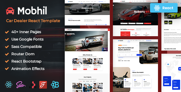 Mobhil - Car Dealer React Template