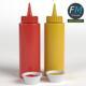 Ketchup and mustard bottles - 3DOcean Item for Sale