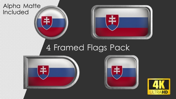 Framed Slovakia Flag Pack