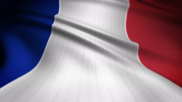 France Flag Seamless Loop