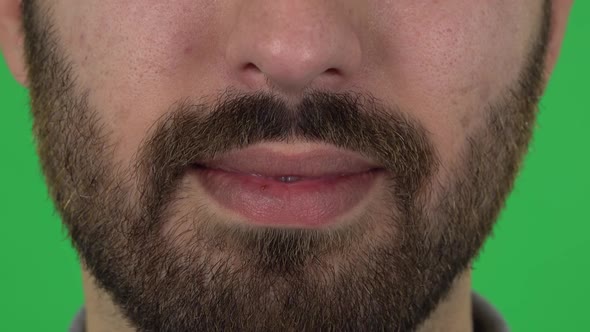 Guy with a Beard and Full Lips