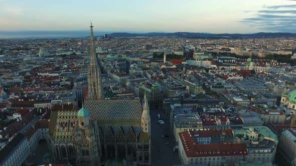 Aerial view of Vienna