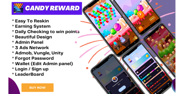 Candy Reward - Candy Shooter Game With Earning System (Earning App)