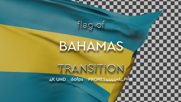 Flag of Bahamas Transition | UHD | 60fps