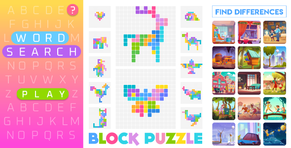 3 Premium Games in 1 - Pack 4 HTML5, Construct 3