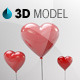 Heart balloon - 3DOcean Item for Sale