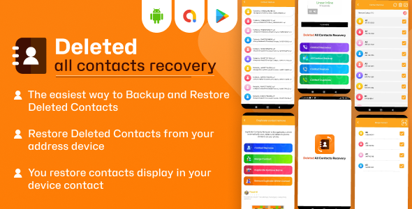 Deleted All Contacts Recovery - Recover Deleted Contacts - Contact Backup - Restore Contacts
