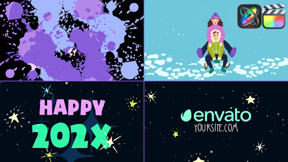 Sleigh Ride Christmas Logo | FCPX alt