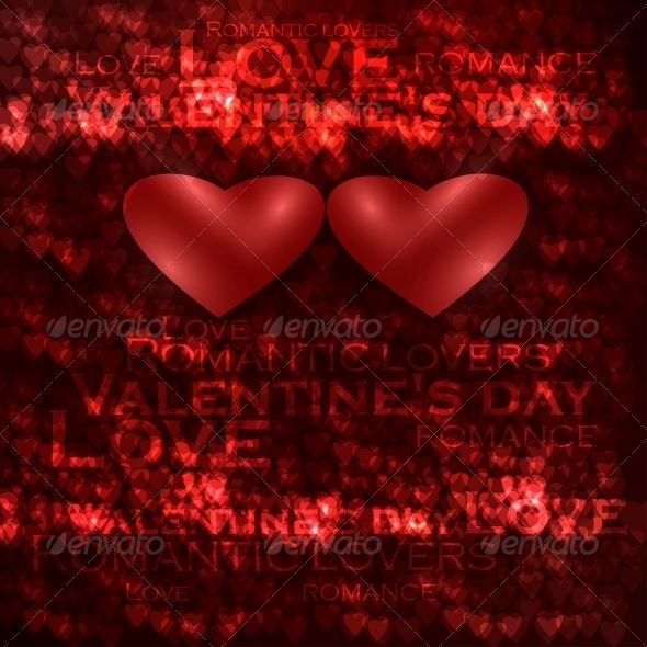 Vector Valentines Hearts Illustration