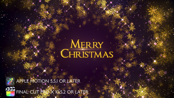 Merry Christmas Greetings - Apple Motion alt