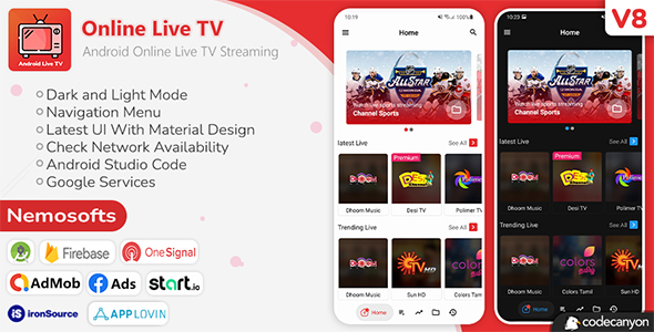 Android Online Live TV Streaming