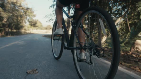 Cyclist Girl Training