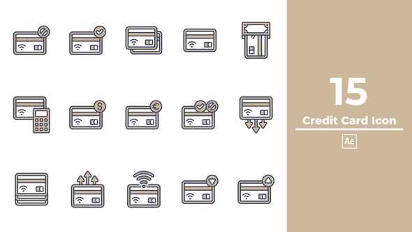 Credit Card Icon After Effects